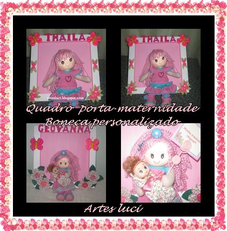 Quadro porta-maternidade personalizado